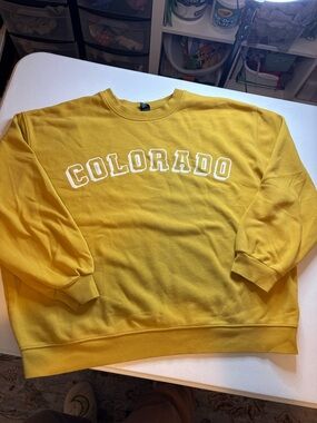 wild fable Yellow Colorado Crewneck Sweatshirt